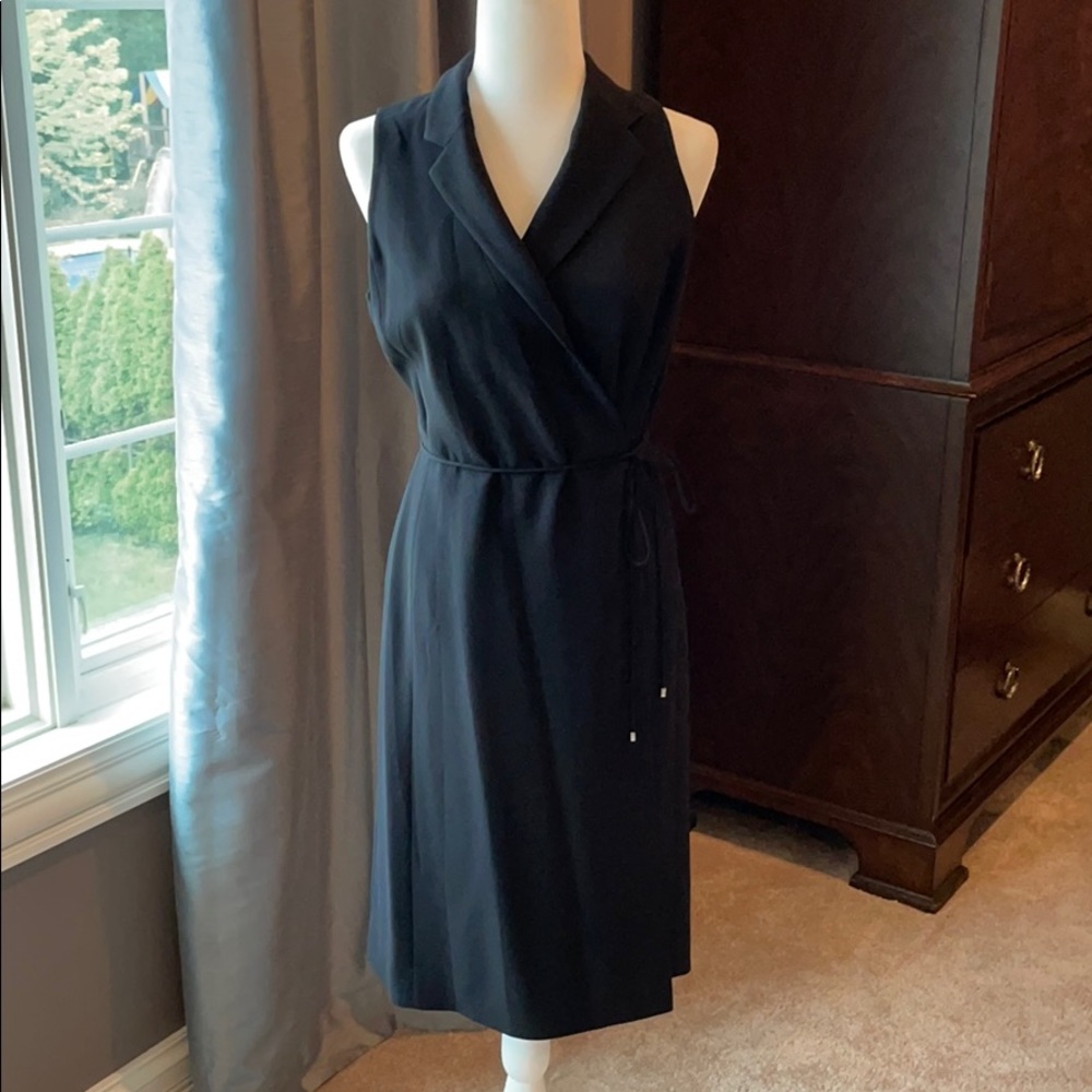 Black Ann Taylor wrap dress-perfect for work